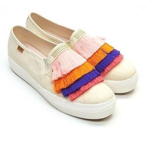 Keds x Lolita Mia Triple Decker Fringe Sneakers